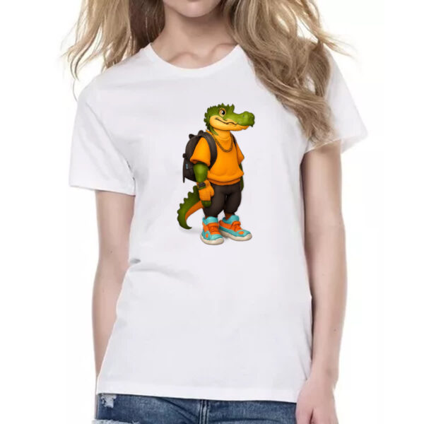Camiseta Baby Look Jacare aventureiro - Imagem 2