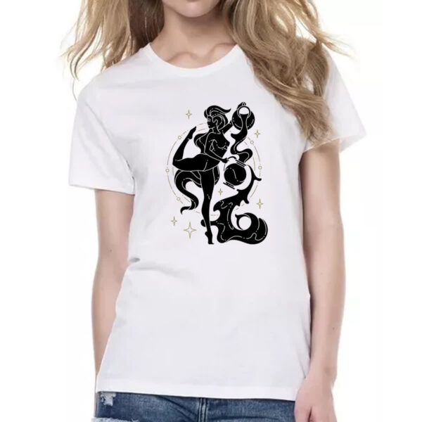 Camiseta Baby Look Signo Yoga Aquario - Imagem 2