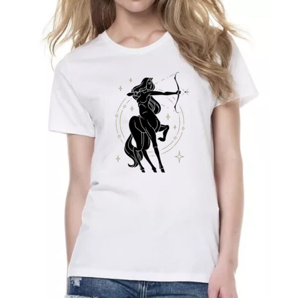 Camiseta Baby Look Signo Yoga Sagitario - Imagem 2