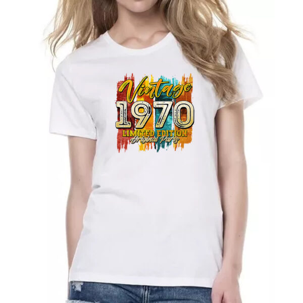 Camiseta Baby Look Vintage 1970 Limited Edition - Imagem 2