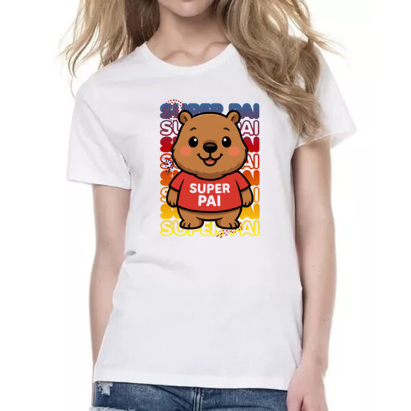 Camiseta Baby Look Capivara Paizao Super Pai 1 - Imagem 2