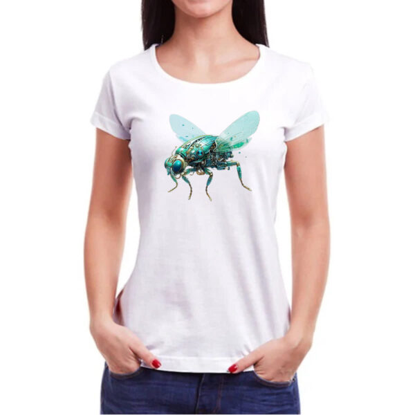 Camiseta Baby Look Mosca robo - Imagem 3