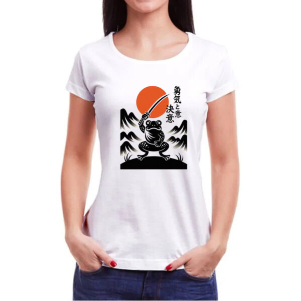 Camiseta Baby Look Sapo Samurai Sunset - Imagem 3