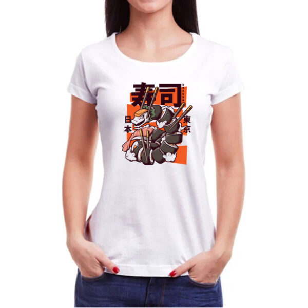 Camiseta Baby Look Serpente Sushi - Imagem 3