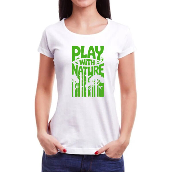 Camiseta Baby Look Play with nature - Imagem 3