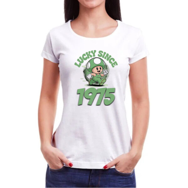 Camiseta Baby Look Lucky Since 1975 - Imagem 3