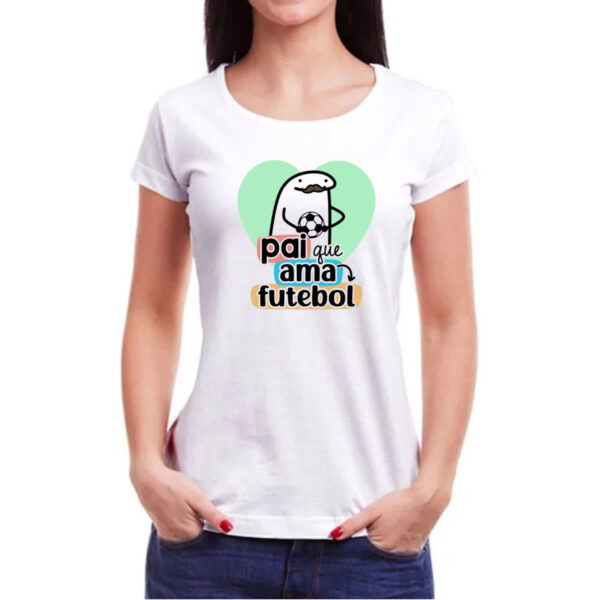 Camiseta Baby Look Dia dos Pais Flork Futebol - Imagem 3