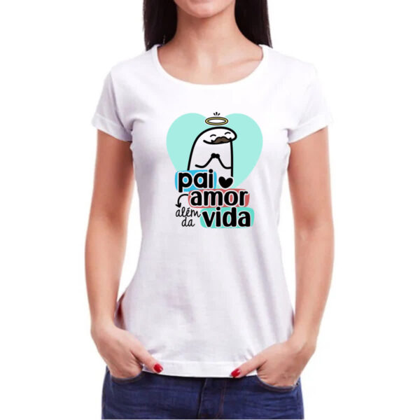 Camiseta Baby Look Dia dos Pais Flork Vida - Imagem 3