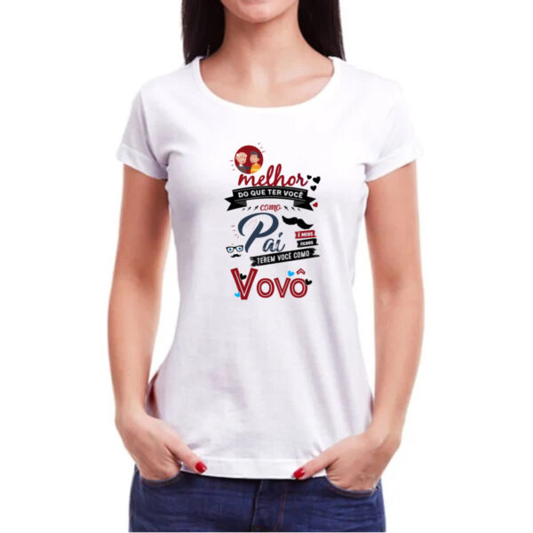 Camiseta Baby Look Melhor pai voce como avo - Imagem 3