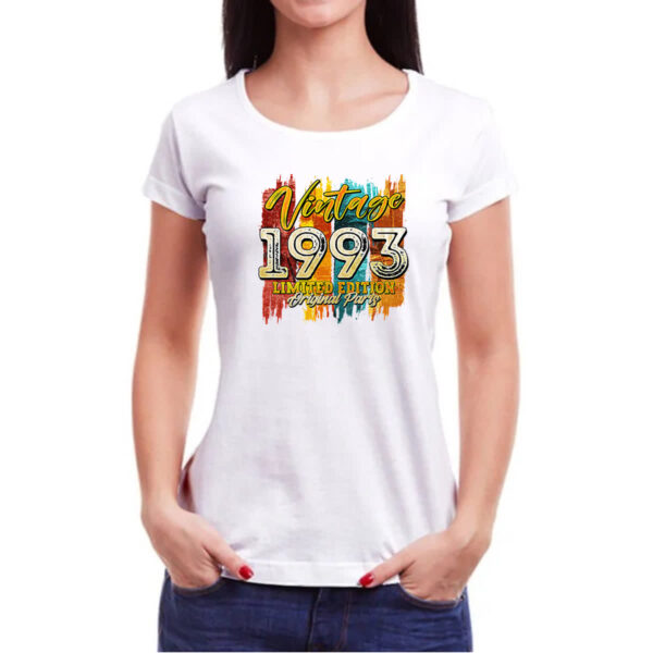 Camiseta Baby Look Vintage 1993 Limited Edition - Imagem 3