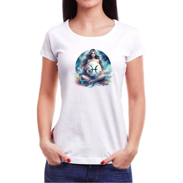Camiseta Baby Look Signo Diva de Peixes - Imagem 3