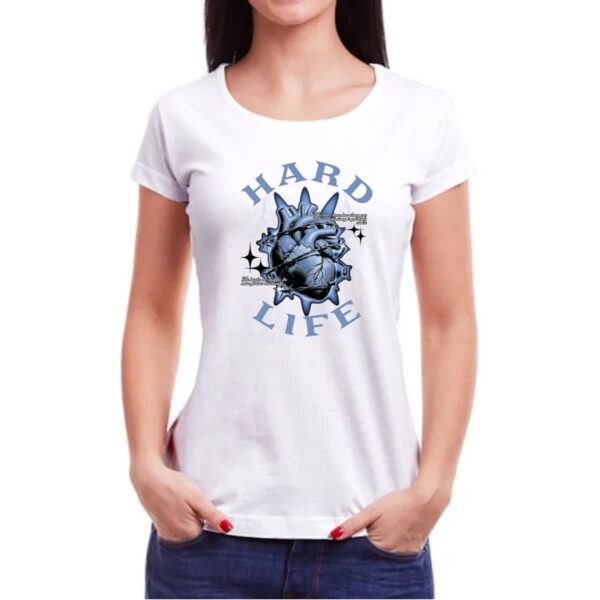 Camiseta Baby Look Hard Life - Imagem 3