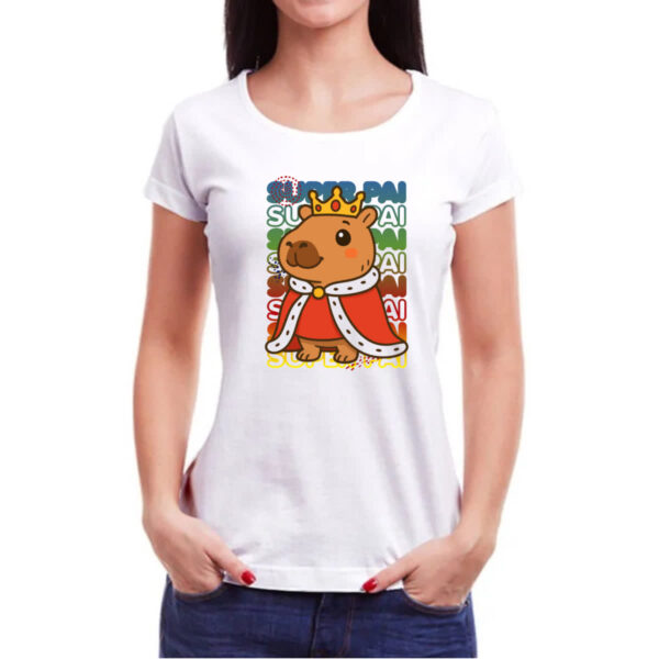 Camiseta Baby Look Capivara Paizao Rei - Imagem 3