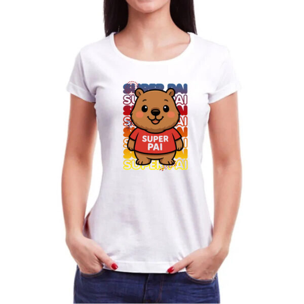 Camiseta Baby Look Capivara Paizao Super Pai 1 - Imagem 3