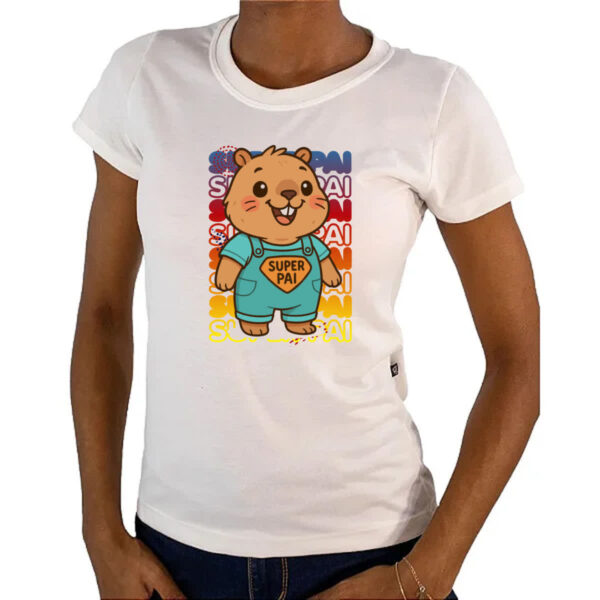 Camiseta Baby Look Capivara Paizao Super Pai 2 - Imagem 4