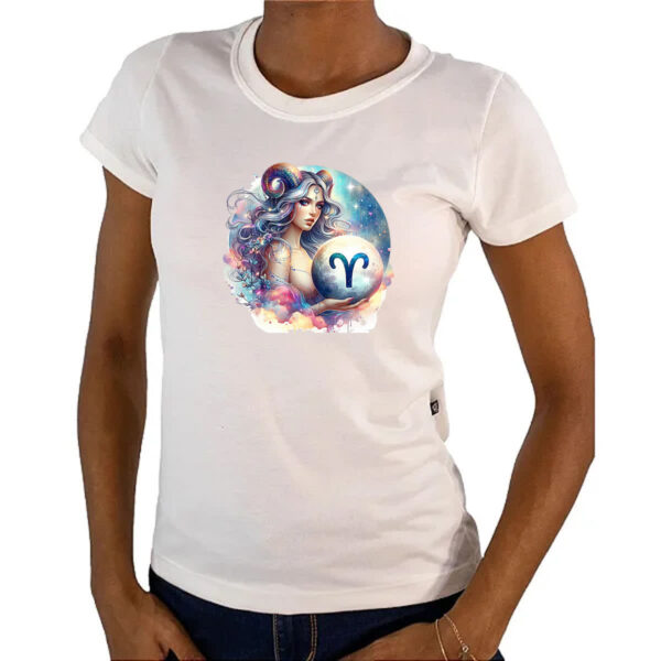 Camiseta Baby Look Signo Diva de Aries - Imagem 4