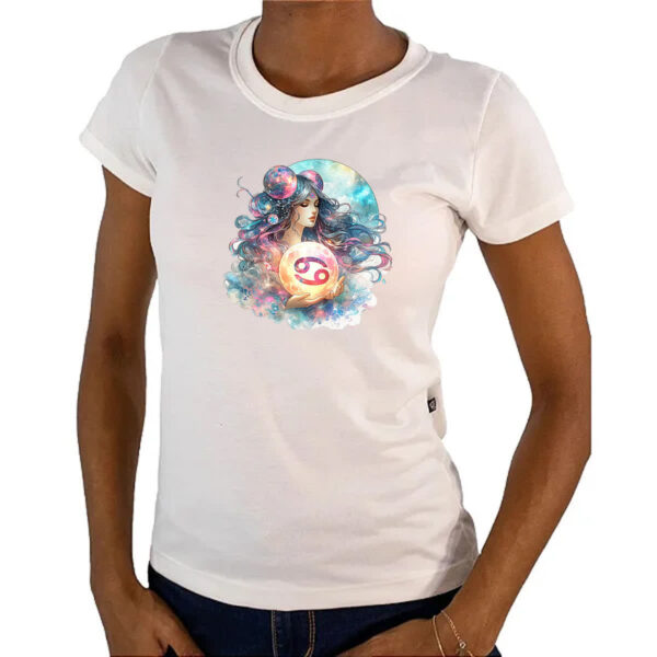 Camiseta Baby Look Signo Diva de Cancer - Imagem 4