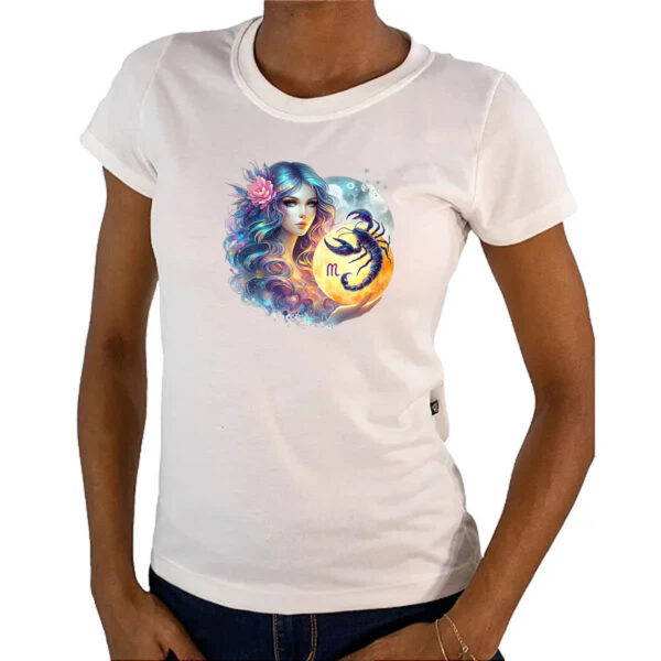 Camiseta Baby Look Signo Diva de Escorpiao - Imagem 4