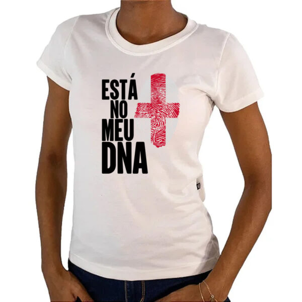 Camiseta Baby Look Esta no meu DNA Inglaterra - Imagem 4