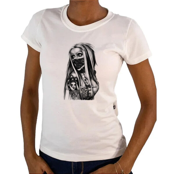 Camiseta Baby Look Chicana - Imagem 4