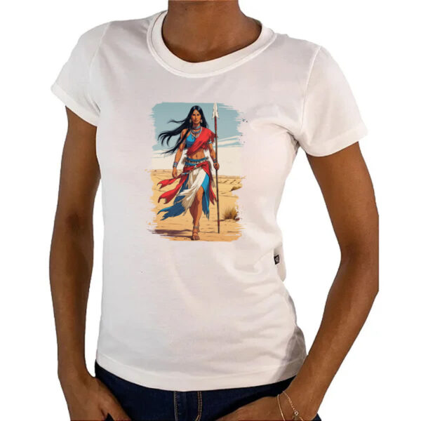 Camiseta Baby Look Guerreira Apache - Imagem 4