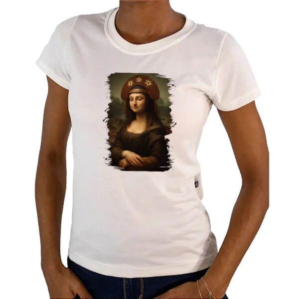 Camiseta Baby Look Monalisa Cangaceira - Imagem 4