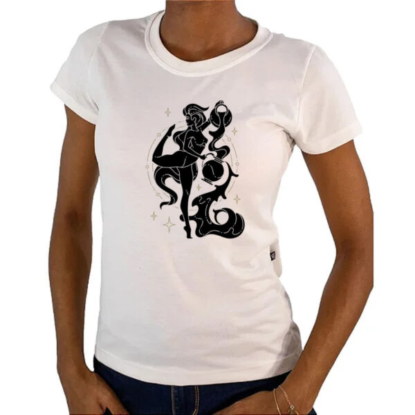 Camiseta Baby Look Signo Yoga Aquario - Imagem 4