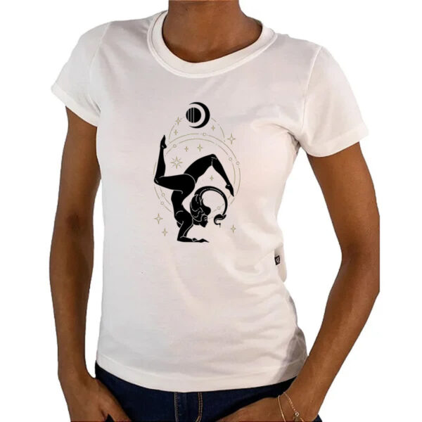Camiseta Baby Look Signo Yoga Escorpiao - Imagem 4