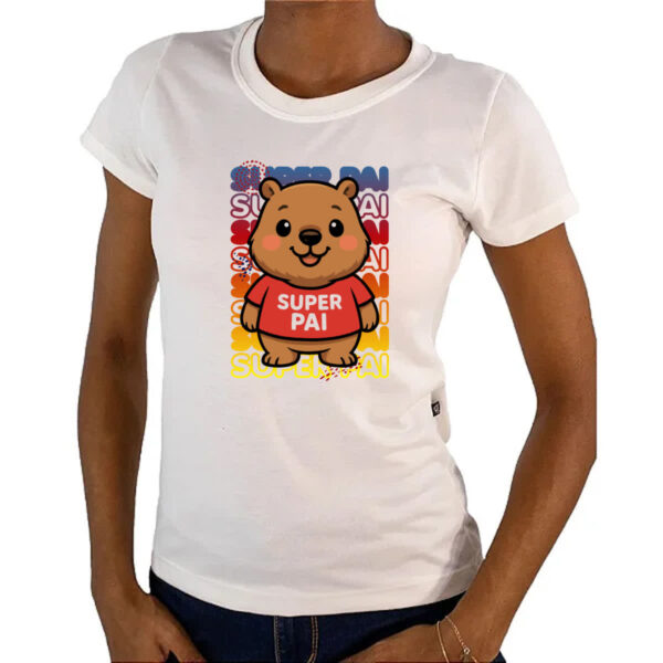 Camiseta Baby Look Capivara Paizao Super Pai 1 - Imagem 4