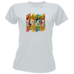 Camiseta Baby Look Vintage 1961 Limited Edition