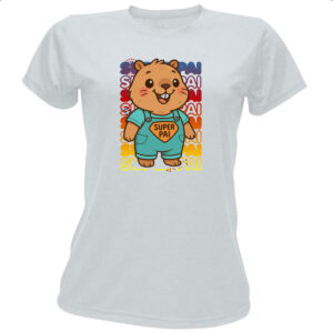 Camiseta Baby Look Capivara Paizao Super Pai 2