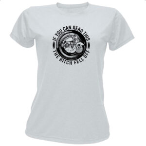 Camiseta Baby Look Motorcycle Can you read