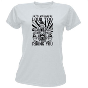Camiseta Baby Look Motorcycle Rinding You