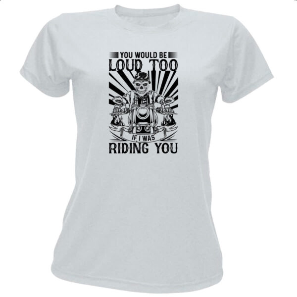 Camiseta Baby Look Motorcycle Rinding You