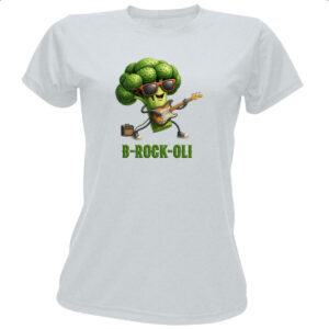Camiseta Baby Look Brocolis Rock Roll