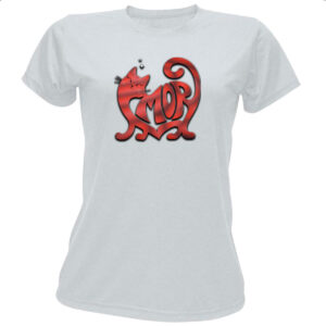 Camiseta Baby Look Gato Amor