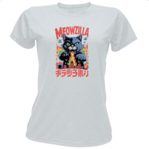 Camiseta Baby Look Meowzilla