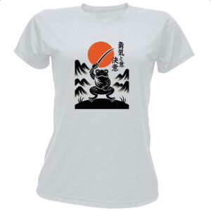 Camiseta Baby Look Sapo Samurai Sunset