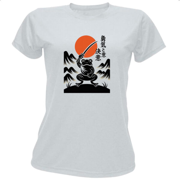 Camiseta Baby Look Sapo Samurai Sunset