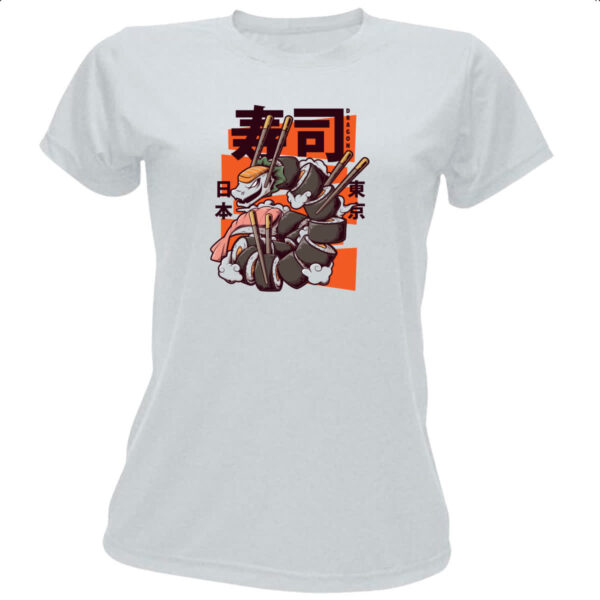 Camiseta Baby Look Serpente Sushi