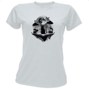 Camiseta Baby Look Gatro Preto do conhecimento