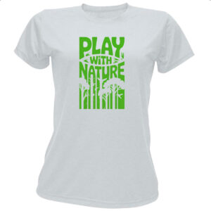 Camiseta Baby Look Play with nature