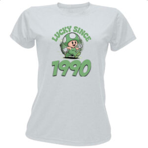 Camiseta Baby Look Lucky Since 1990