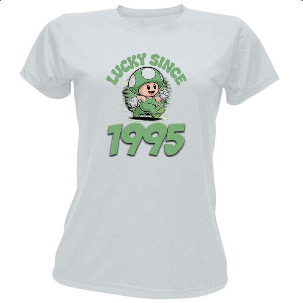 Camiseta Baby Look Lucky Since 1995