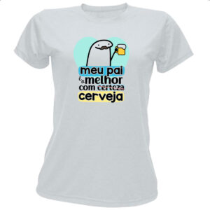 Camiseta Baby Look Dia dos Pais Flork Certeza