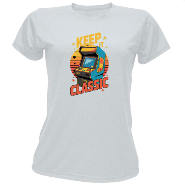 Camiseta Baby Look Arcade Keep it Classic