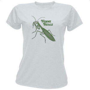 Camiseta Baby Look Louva Deus Femme Fatale