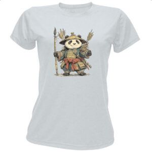 Camiseta Baby Look Panda Samurai
