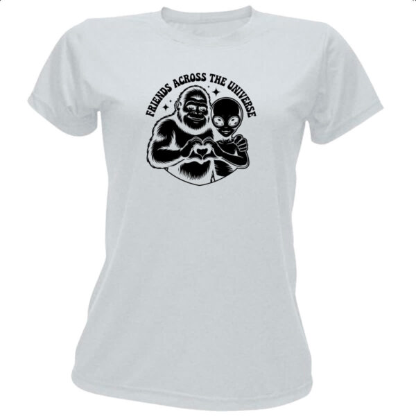 Camiseta Baby Look Pe Grande e ET amigos