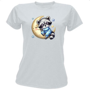 Camiseta Baby Look Cute Guaximim dormindo na Lua
